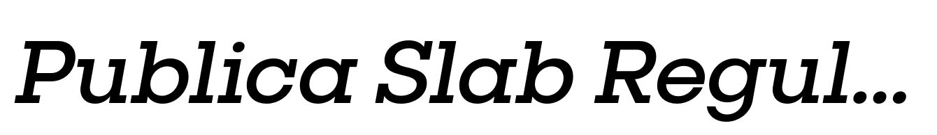Publica Slab Regular Italic